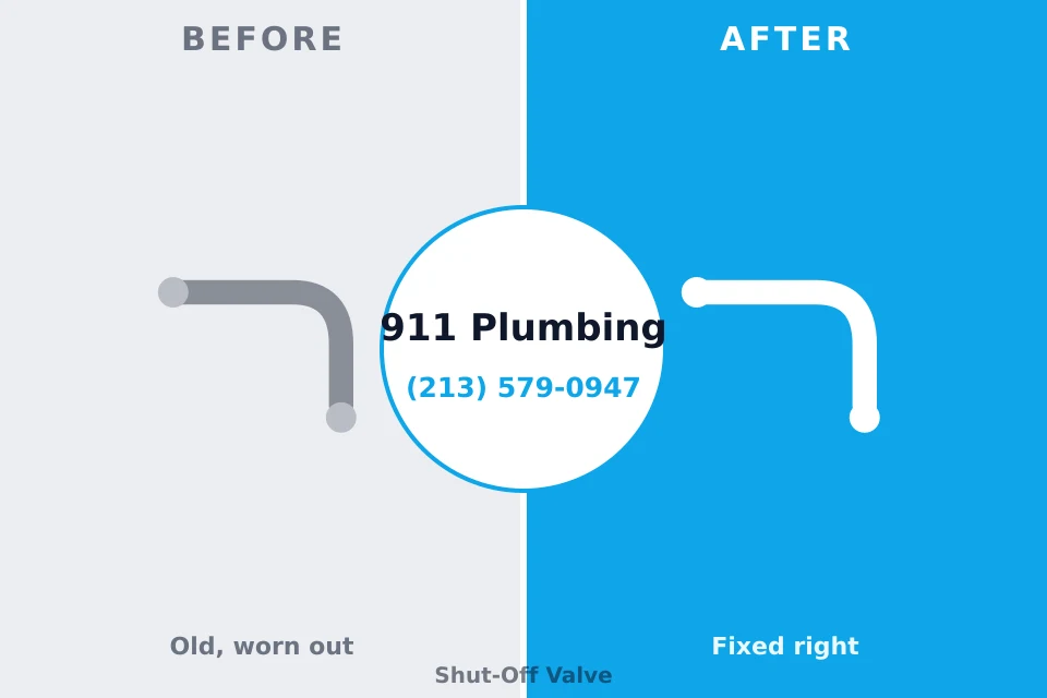 Before and after: plumbing repair Marine, IL
